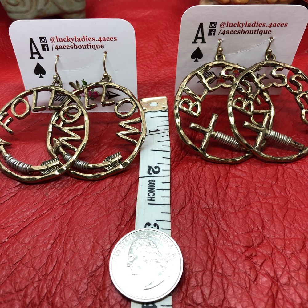 🆒 Sale Word Sayings Fashion Jewelry Earrings